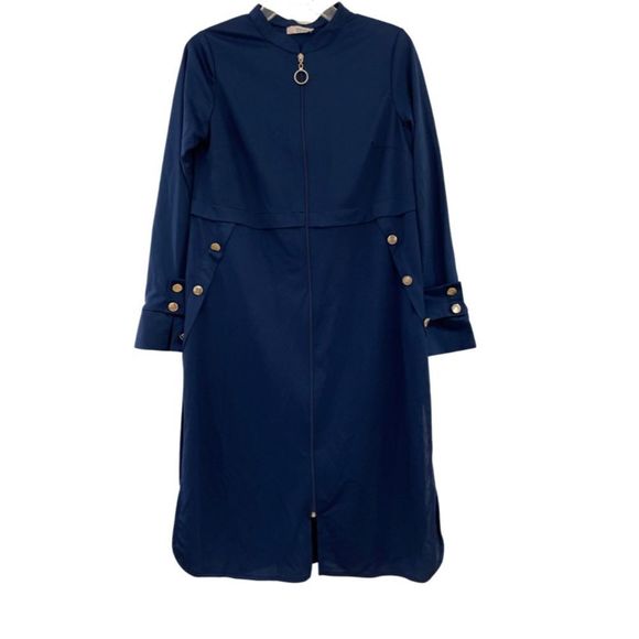 Marine Park Navy Blue Golf Midi Dress Size 38 Medium - Picture 1 of 4